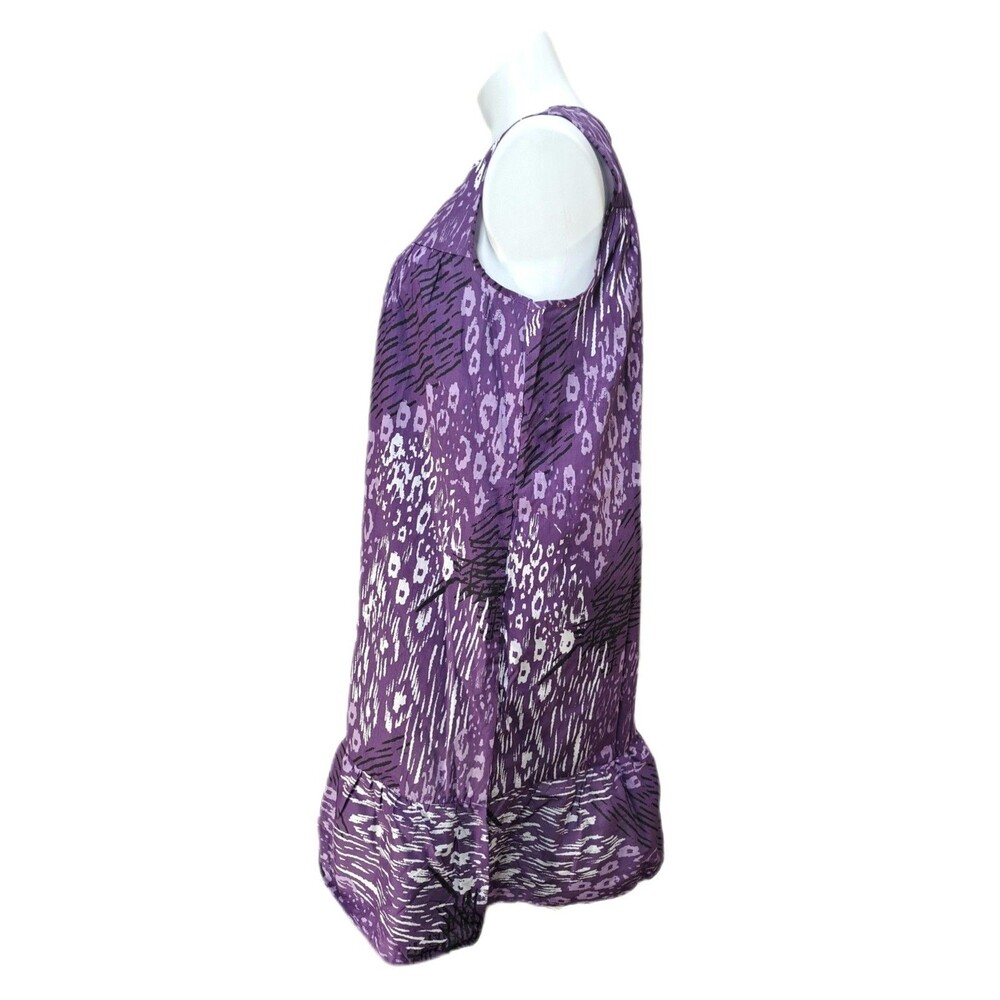 Anthony Richards VTG Purple Printblock Mumu Patio Dress Midi Women's Size XL - Picture 6 of 8
